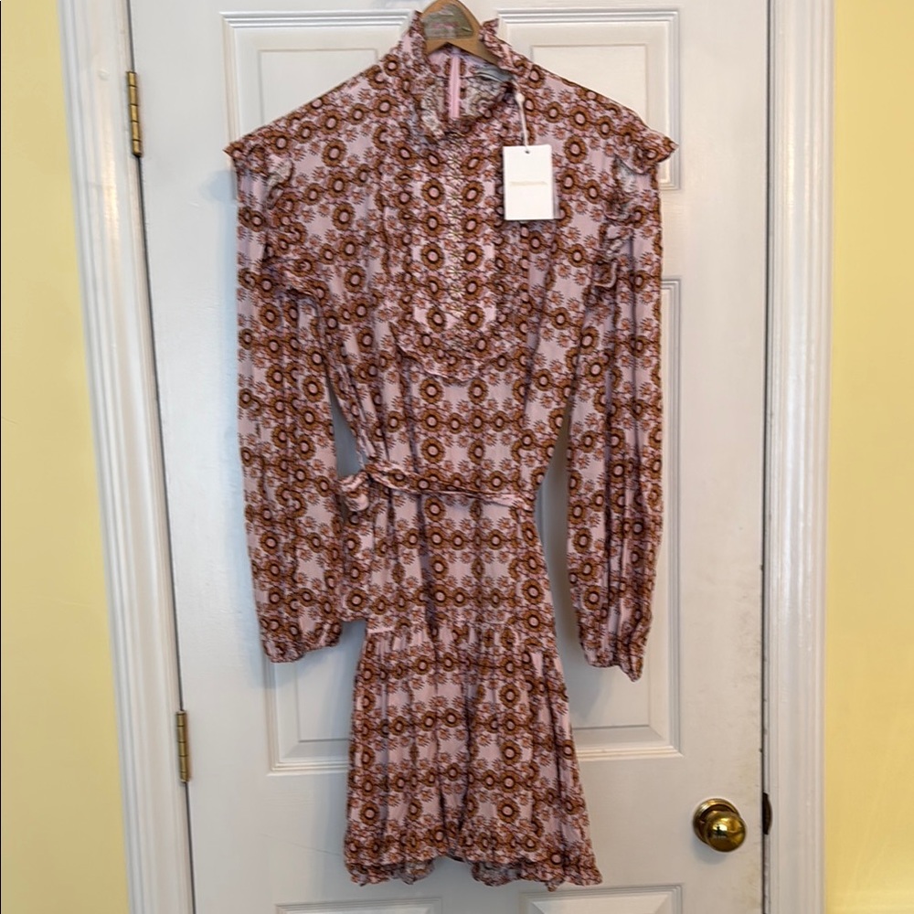 Zimmerman Daisy Mini Dress in Pink Daisy